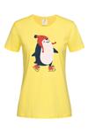 Дамска тениска "Пингвинче на кънки"