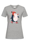 Дамска тениска "Пингвинче на кънки"