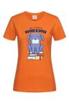Дамска тениска "Books & dogs"