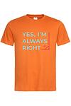 Мъжка тениска "Always right"