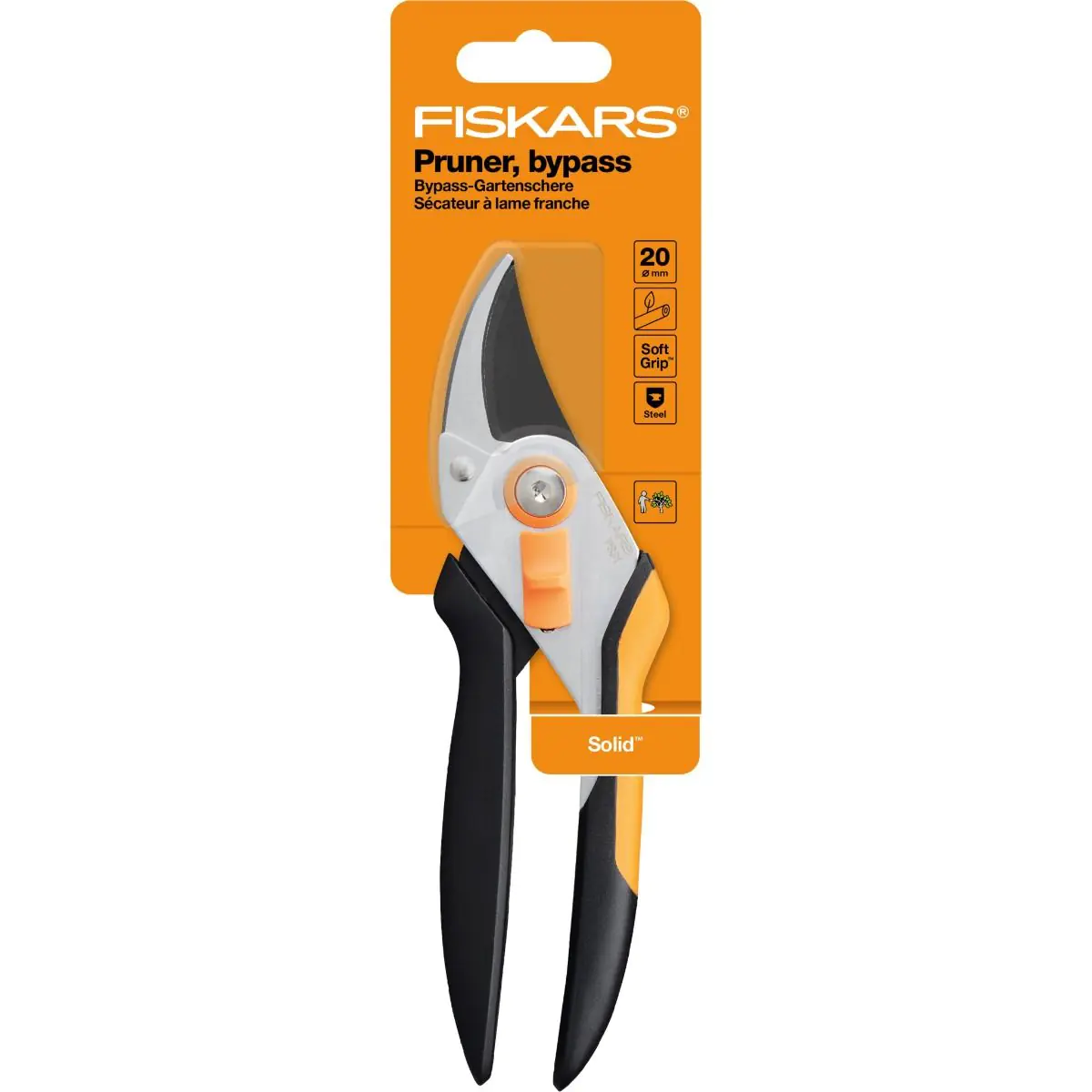 Лозарска ножица с разминаващи остриета,Solid metal P331 | Fiskars