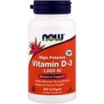 Витамин D-3 1000 IU NOW Foods 180 дражета-Copy