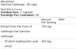 Гарциния Камбоджа Garcinia Cambogia Allnutrition 90 капсули
