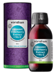 Органичен Екстракт от Черен Бъз Organic Elderberry Extract + Vitamin C Viridian 100 ml