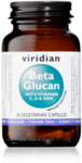 Бета Глюкан с Витамин C, Витамин D3 и Цинк Beta Glucan Viridian 30 веган капсули