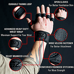 Отворени Ръкавици за Кросфит и Фитнес SZ Fighters Black/Red-Copy
