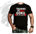 Фитнес тениска Training to beat Goku