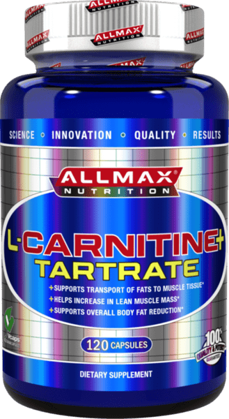 Л Карнитин + Витамин B5 AllMax Nutrition 120 капсули