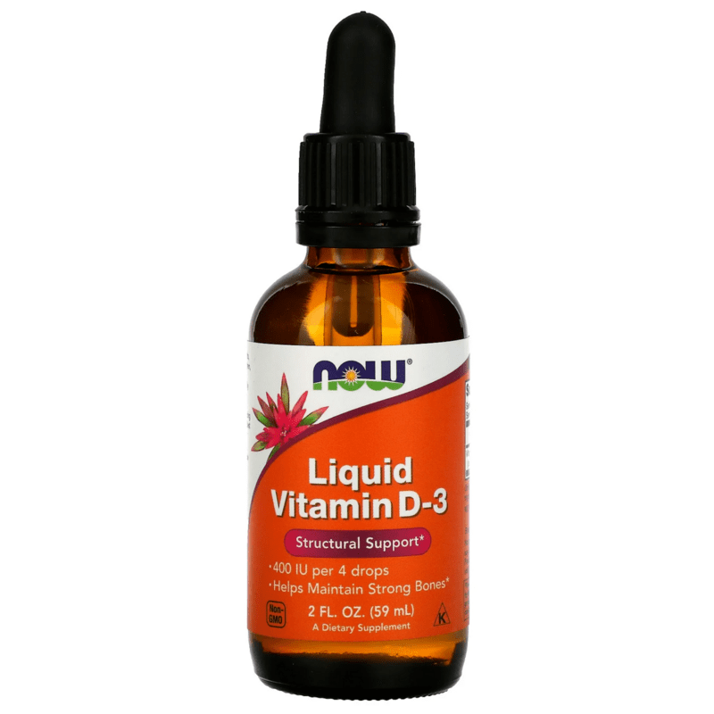  D3 400 IU Liquid Vitamin D 3 NOW Foods 60 