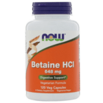 Betaine HCl 648 мг NOW Foods 120 капсули