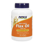 Flax Oil (High Lignan) 1000 мг - 120 дражета NOW Foods