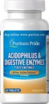 Acidophilus and Digestive Enzymes /Ацидофилус и Ензими/ Puritans Pride 60 таблетки