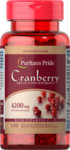 Cranberry with Vit. C and E /Червена боровинка и Вит. C и E/ Puritans Pride 100 дражета