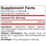 Глутамин Pure Nutrition 100 капсули