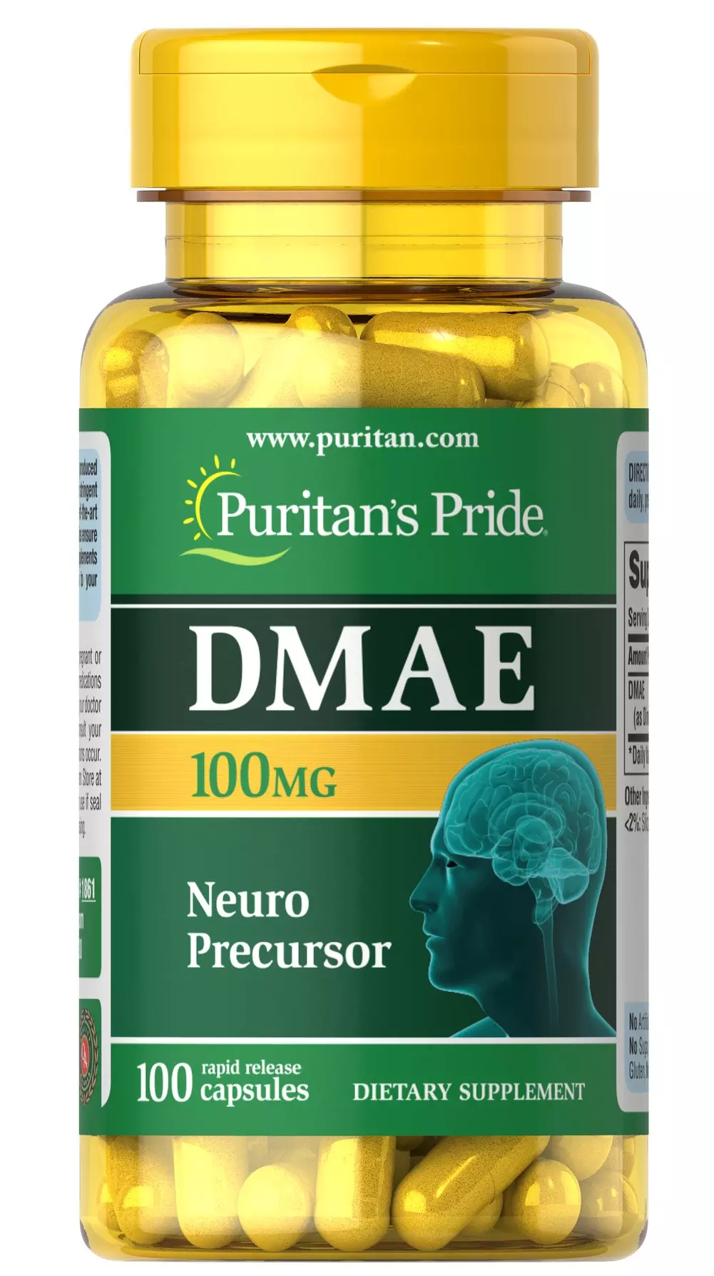 Диметиламиноетанол DMAE Puritan's Pride 100 капсули