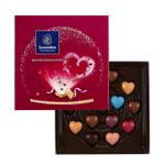 Zanzibar Valentin Кутия с Шоколадови Сърце Бонбони Leonidas (16 Бр.)