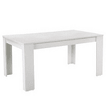 Masă dining, albă, 160x90 cm, TOMY NEW