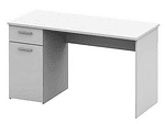 Masă de birou, albă, EGON