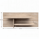 Panou suspendat cu rafturi TYP 18, PAL melaminat, stejar sonoma, NORTY
