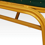 Scaun rabatabil, verde/cadru mat auriu, ZÎNĂ 2 NEW