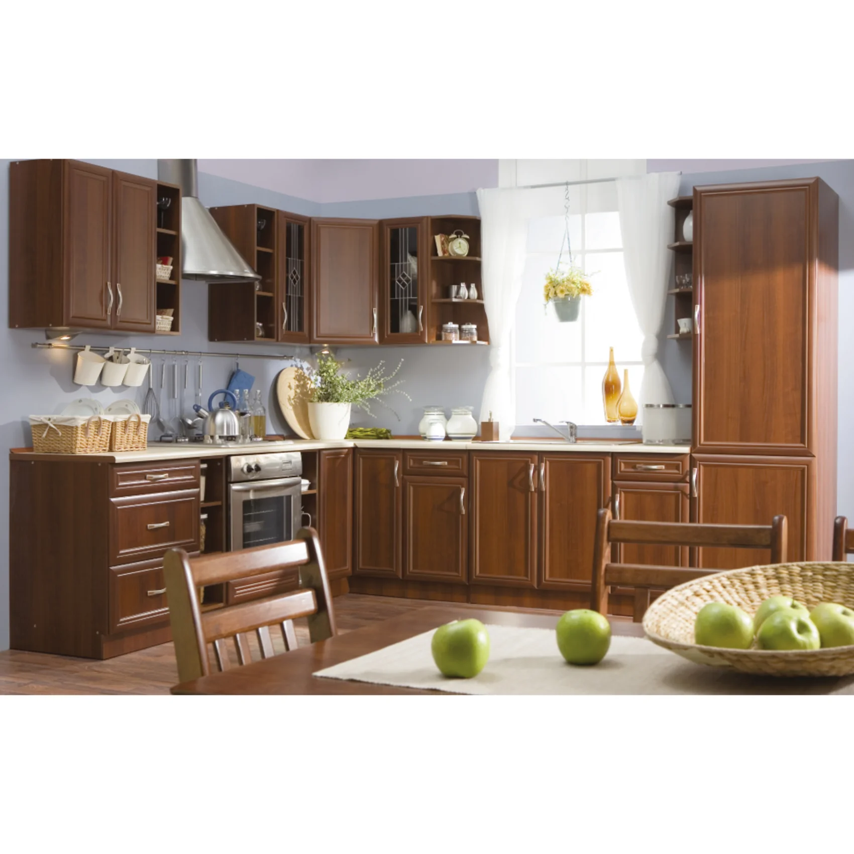 Dulap pentru produse alimentare Milano 212 cm dreapta nuc