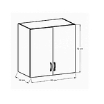 Dulap superior G80, nuc Milano, SICILIA