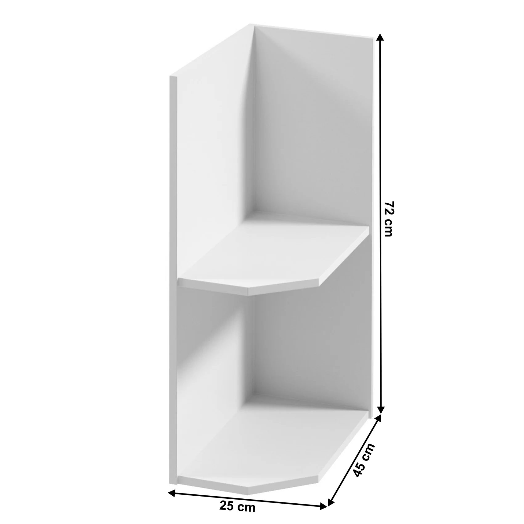 Corp inferior Andersen 25 cm dreapta alb