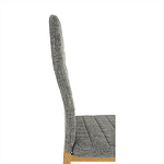 Scaun, material textil gri deschis/cadru metalic fag, COLETA NOVA