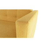 Canapea tapiţat 3 locuri, material textil muştar, AMEDIA