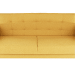 Canapea tapiţat 3 locuri, material textil muştar, AMEDIA