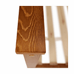 Pat, lemn de pin culoare de stejar, 160x200, PROVO