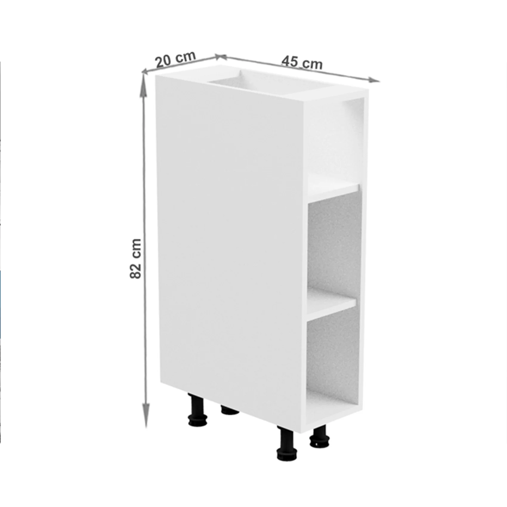 Dulap inferior, alb, AURORA D20P