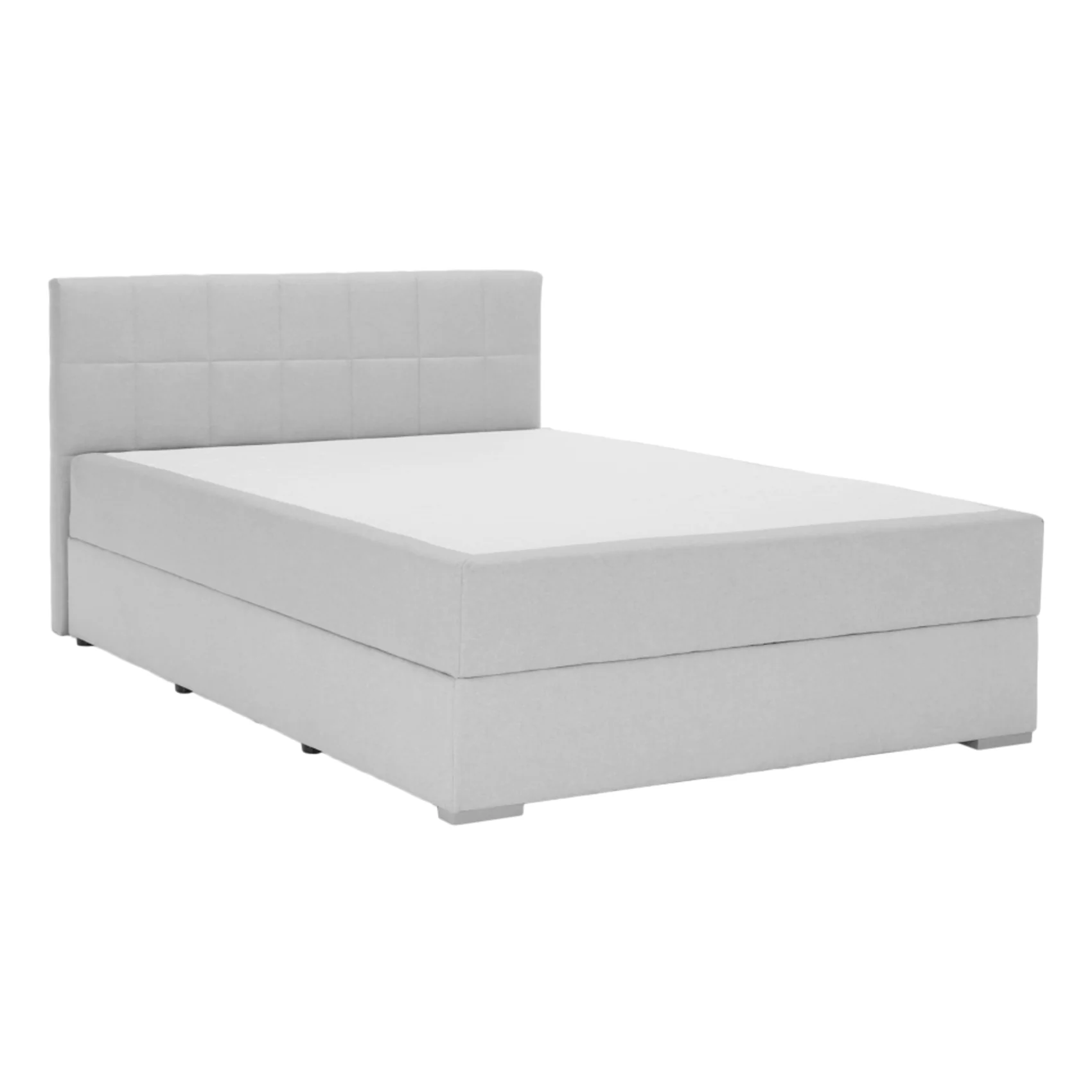 Pat tip BOXSPRING 120x200, gri deschis, FERATA KOMFORT