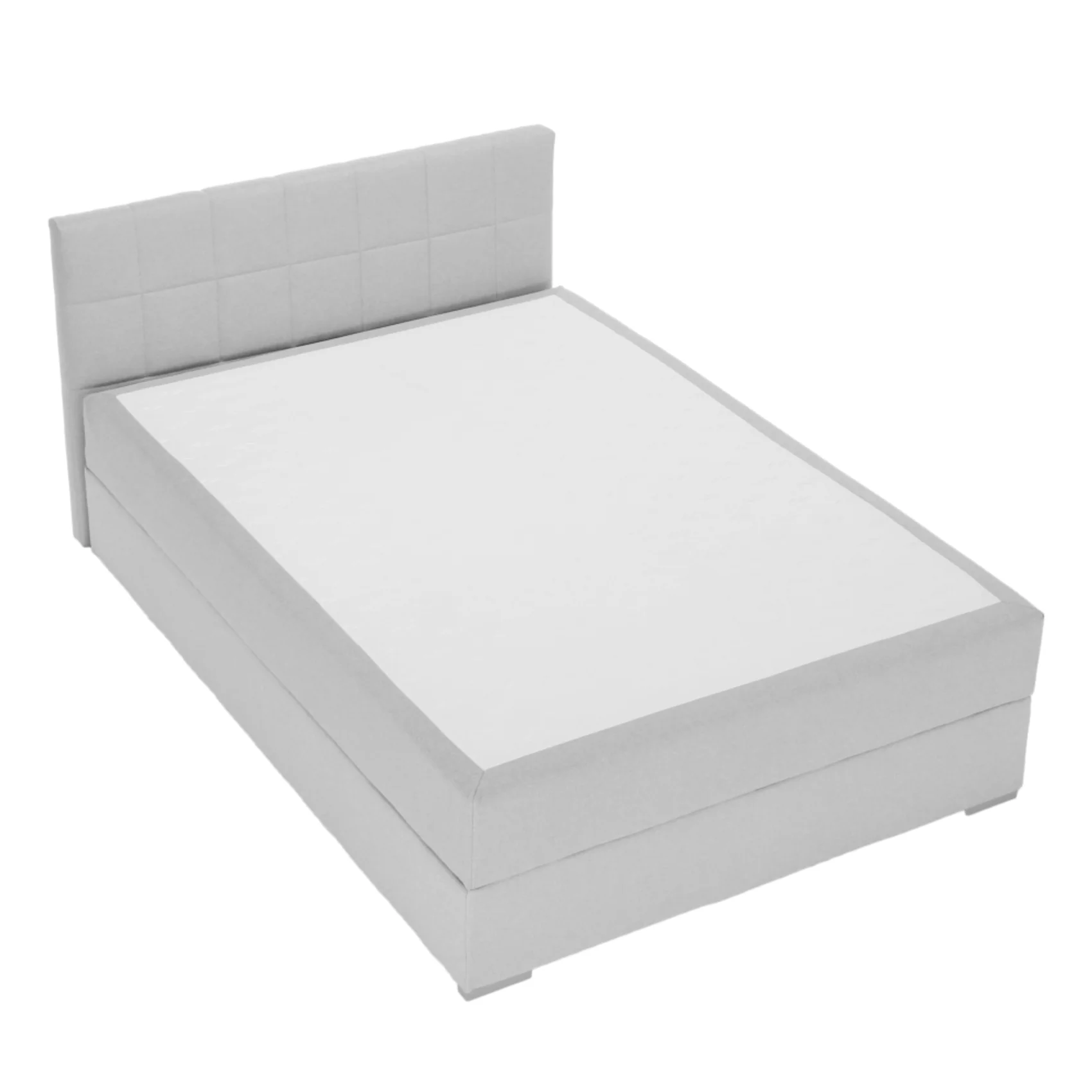 Pat tip BOXSPRING 120x200, gri deschis, FERATA KOMFORT