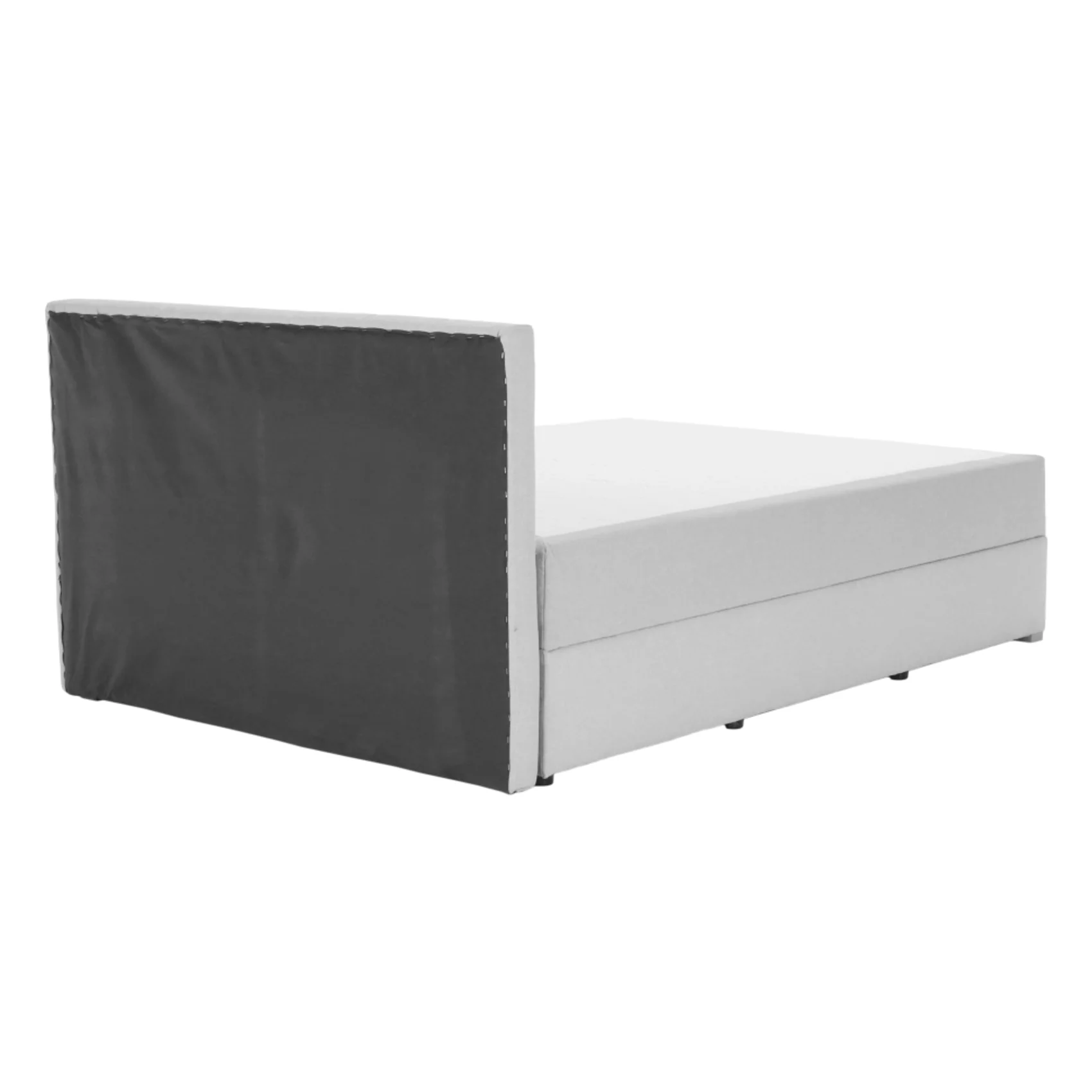 Pat tip BOXSPRING 120x200, gri deschis, FERATA KOMFORT