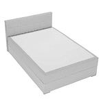 Pat tip BOXSPRING 120x200, gri deschis, FERATA KOMFORT