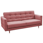 Canapea tapiţată 3+1+1, material textil roz învechit, AMEDIA