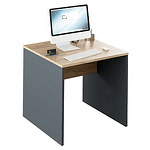 Masă de birou, grafit/stejar artisan, RIOMA NEW Typ 17