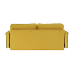 Canapea extensibilă, galben / negru, BERNIA