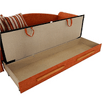 Canapea, textil portocaliu/arin, PATRYK