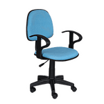 Office chair Carmen 6012 - light blue