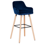 Bar chair Carmen 3082 - dark blue