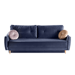 Canapea extensibilă, albastru/roz, AMIR