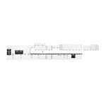Dulap superior, de colţ, alb, LULA 58x58 GN-90 1F