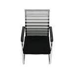 Scaun de şedinţă, gri/negru/argintiu, ESIN