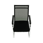 Scaun de şedinţă, negru/argintiu, ESIN