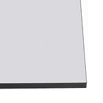 Masă dining, albă / neagră, 160x80x75 cm, NALAK TIP 3