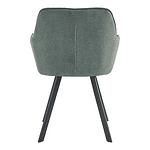 Scaun de design, Velvet verde/negru, PETIN