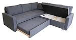 Coltar extensibil, Sani Concept sectional, 228 x 228 x 80 cm, Gri