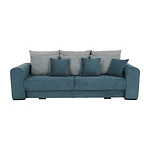 Canapea foarte spaţioasă, albastru, mentol, gri deschis, GILEN BIG SOFA